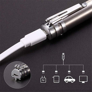 Ajexen Laser Funny Cat Stick – LED Cat Toy Wand | USB Rechargeable Pet Teaser, Stainless Steel Interactive Laser Pointer