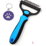 Ajexen Stainless Steel Pet Knot Comb – Hair Removal & Detangling Brush for Dogs & Cats, Double/Single-Sided Grooming Tool