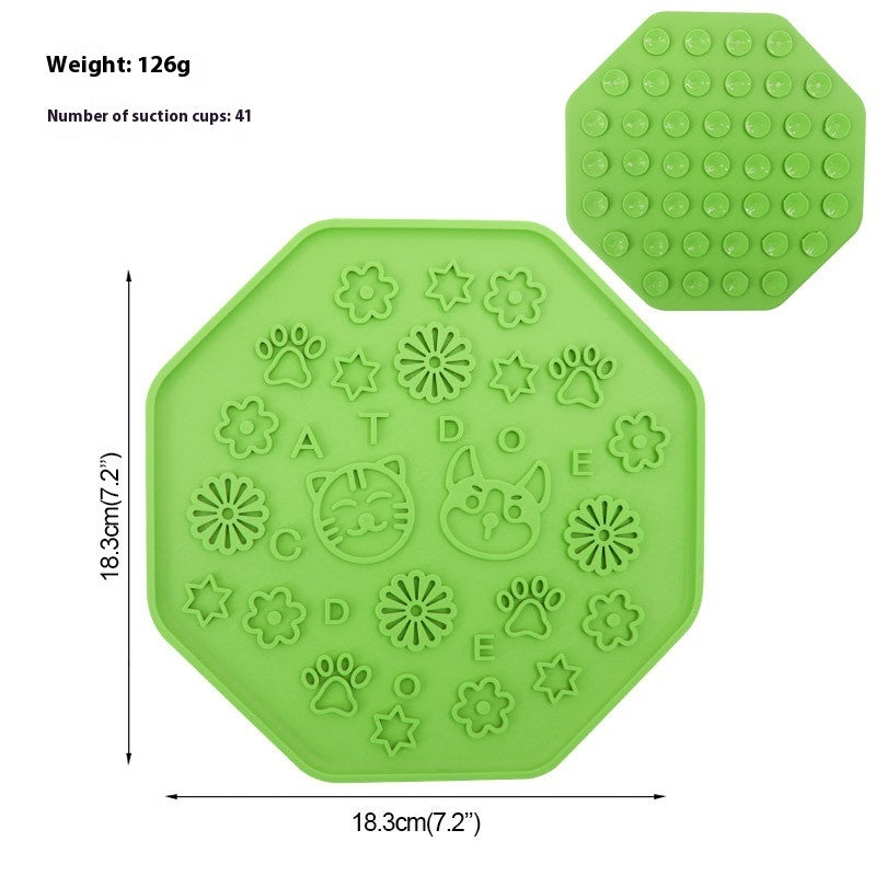 Silicone Pet Licking Mat – Slow Feeder, Shower Distraction & Anxiety Relief with Suction Cups for Dogs & Cats