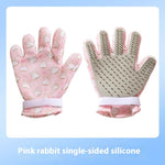 Ajexen Pet Bath & Grooming Gloves – Double-Sided Hair Removal & Massage Comb for Cats & Dogs