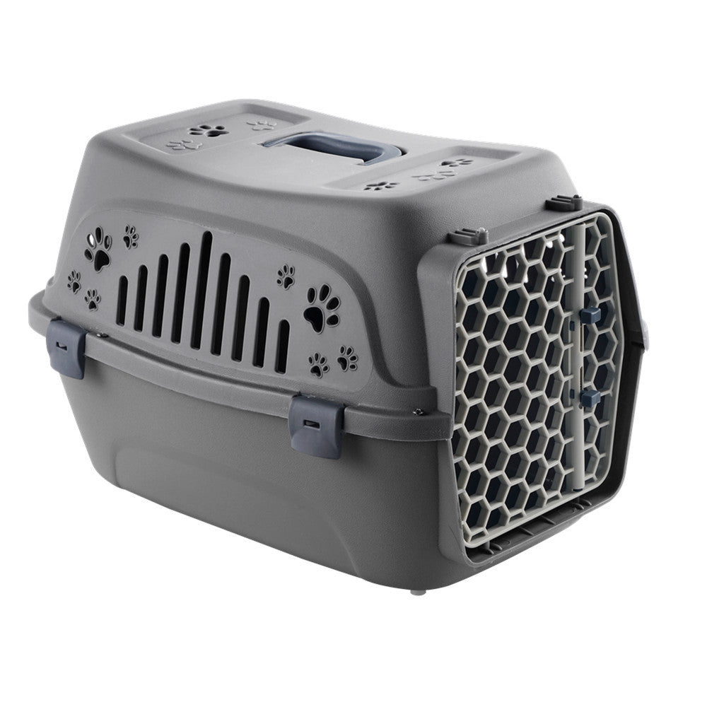 Ajexen Cat Air Box & Dog Carrier – Durable PP Travel Cage for Small Pets, Airline Approved Pet Flight Case