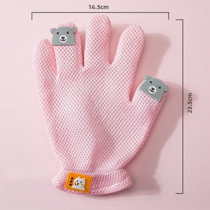 Ajexen Pet Bath & Grooming Gloves – Double-Sided Hair Removal & Massage Comb for Cats & Dogs