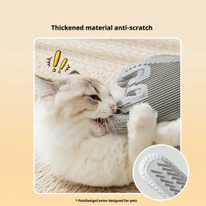 Ajexen Cat Grooming Gloves & Brushes – Hair Removal, Massage Combs for Dogs & Cats | Pet Deshedding Tool