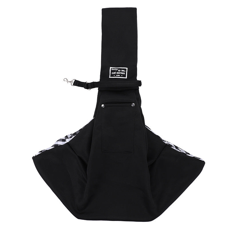 Ajexen New Pet Out Crossbody Shoulder Cat Bag – Soft Cotton & Fleece Pet Carrier with Mobile Phone Pocket, Stylish Travel Sling