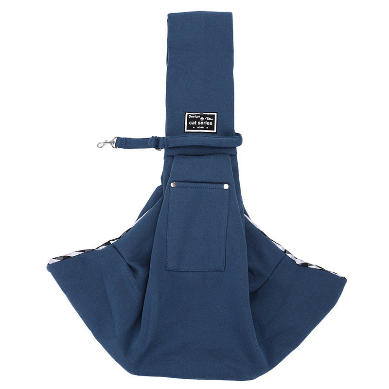 Ajexen New Pet Out Crossbody Shoulder Cat Bag – Soft Cotton & Fleece Pet Carrier with Mobile Phone Pocket, Stylish Travel Sling