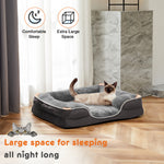 Ajexen Memory Foam Pet Bed for Dogs & Cats – Orthopedic Comfort, Washable Cover, Waterproof Liner & Non-Slip Base