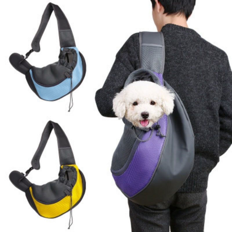 Ajexen Small Dog & Cat Travel Bag | Breathable Pet Shoulder Carrier for Safe & Comfortable Journeys