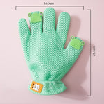 Ajexen Pet Bath & Grooming Gloves – Double-Sided Hair Removal & Massage Comb for Cats & Dogs
