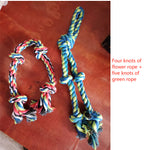 Ajexen Durable Dog Rope Toy – Teeth Cleaning, Tug of War, Interactive Chew Toy for Aggressive Chewers
