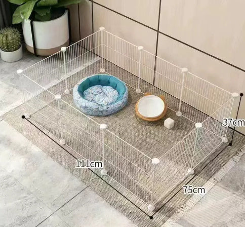 Ajexen Small Dog Indoor Isolation Fence Cage – Portable Pet Playpen, Safety Gate for Home Training