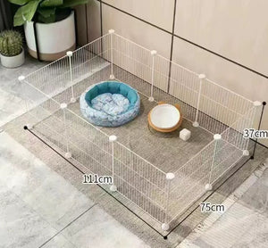 Ajexen Small Dog Indoor Isolation Fence Cage – Portable Pet Playpen, Safety Gate for Home Training