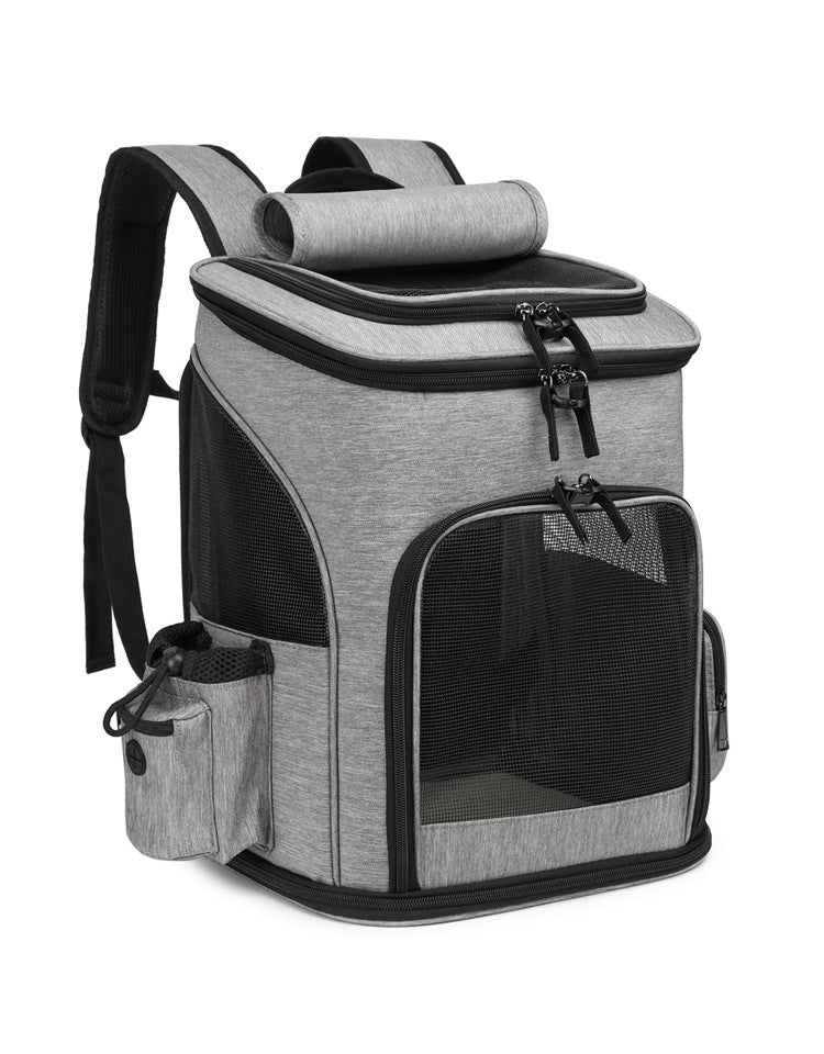 Ajexen Extendable Pet Bag Backpack – Large Capacity Foldable Carrier for Cats & Dogs, Travel-Friendly Design