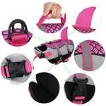 Ajexen Dog Life Jacket Shark Vest – Pet Swimming Safety Vest with Handle & Leash Ring, Summer Swimwear