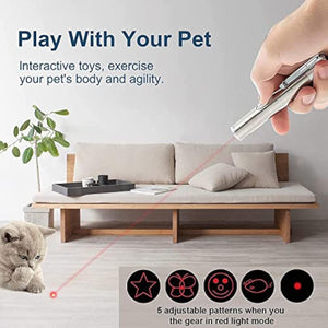 Ajexen Cat Toy Pointer – 7-in-1 Interactive Laser Wand | USB Rechargeable Indoor Pet Toy for Cats & Dogs