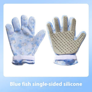 Ajexen Pet Bath & Grooming Gloves – Double-Sided Hair Removal & Massage Comb for Cats & Dogs