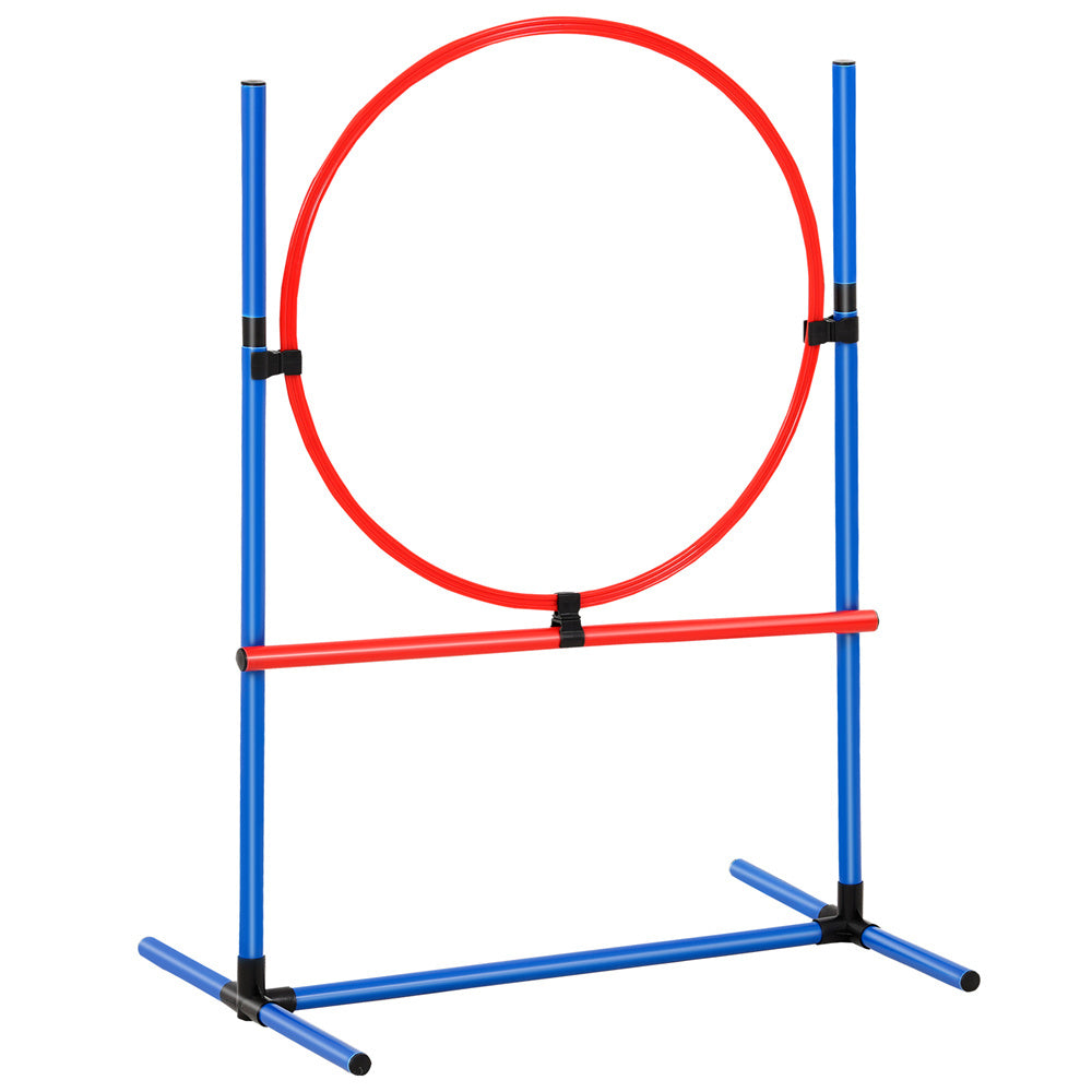 Ajexen VEVOR 5 PCS Dog Agility Training Equipment Set – Hurdles, Tunnel, Jump Ring & More for Pet Exercise & Obedience
