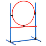 Ajexen VEVOR 5 PCS Dog Agility Training Equipment Set – Hurdles, Tunnel, Jump Ring & More for Pet Exercise & Obedience