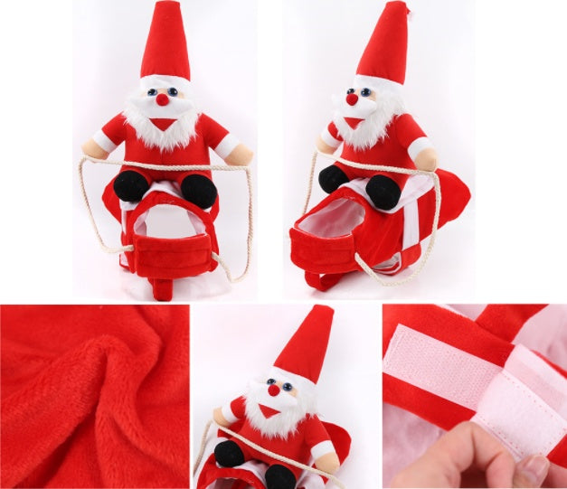Ajexen Dog & Cat Christmas Clothes – Warm Pet Winter Outfit, Soft Cotton Holiday Coat for Small to Large Pets