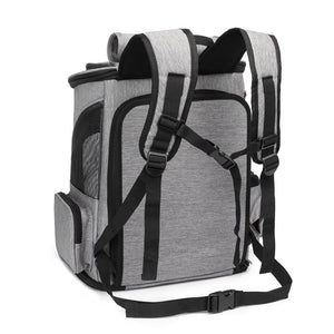 Ajexen Extendable Pet Bag Backpack – Large Capacity Foldable Carrier for Cats & Dogs, Travel-Friendly Design
