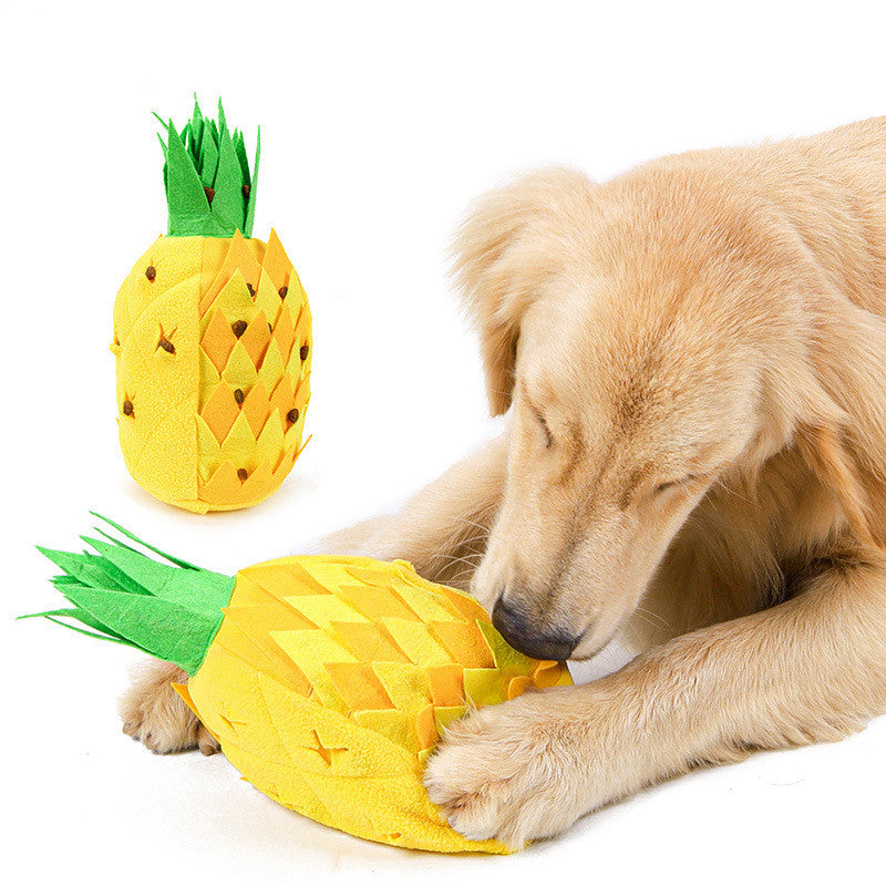 Ajexen Household Pineapple Sniffing Pet Toy – Interactive Dog Puzzle Toy for Stress Relief & Training