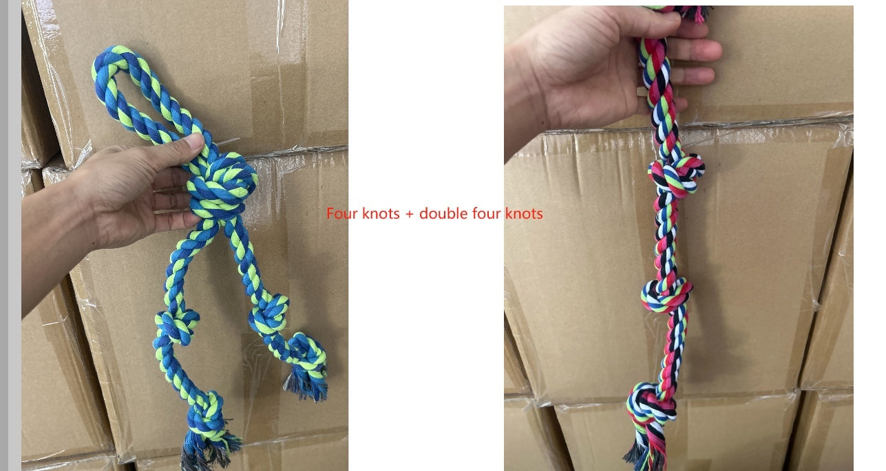 Ajexen Durable Dog Rope Toy – Teeth Cleaning, Tug of War, Interactive Chew Toy for Aggressive Chewers