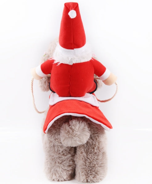 Ajexen Dog & Cat Christmas Clothes – Warm Pet Winter Outfit, Soft Cotton Holiday Coat for Small to Large Pets