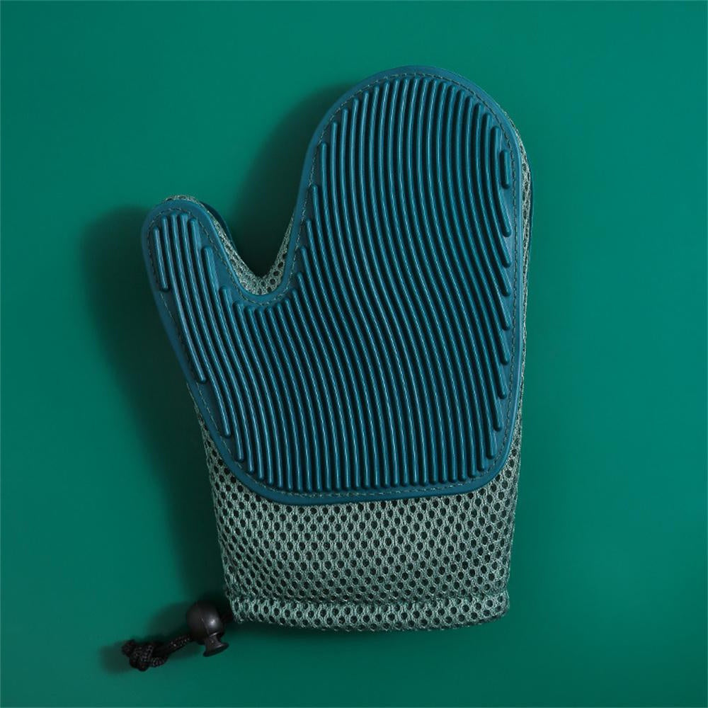 Ajexen Cat & Dog Grooming Glove – Pet Hair Remover Mitt for Shedding, Bathing & Massage