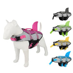 Ajexen Dog Life Jacket Shark Vest – Pet Swimming Safety Vest with Handle & Leash Ring, Summer Swimwear