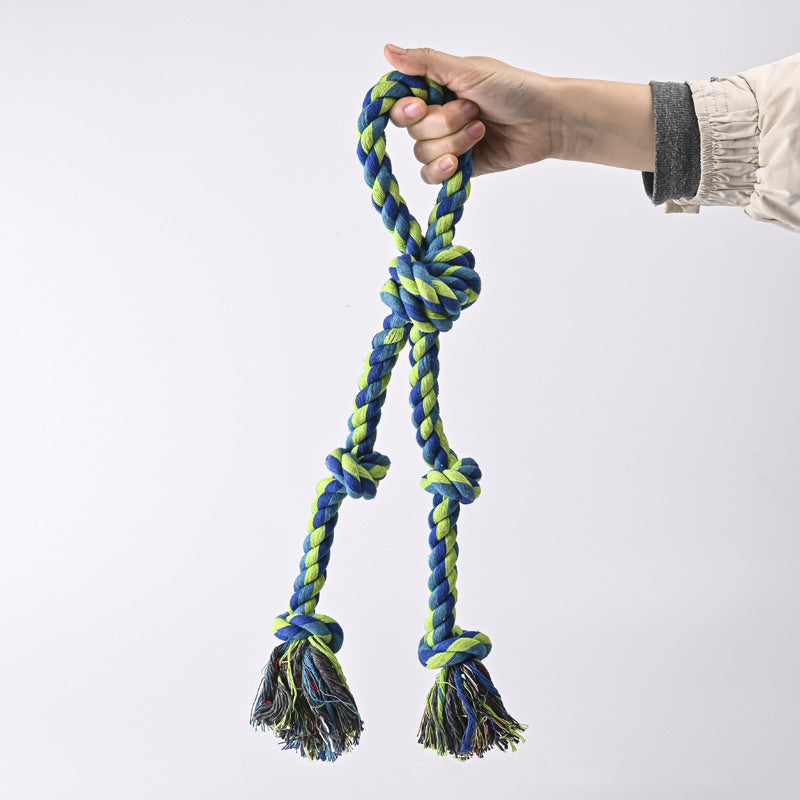 Ajexen Durable Dog Rope Toy – Teeth Cleaning, Tug of War, Interactive Chew Toy for Aggressive Chewers