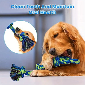 Ajexen Durable Dog Rope Toy – Teeth Cleaning, Tug of War, Interactive Chew Toy for Aggressive Chewers