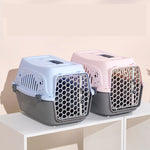 Ajexen Cat Air Box & Dog Carrier – Durable PP Travel Cage for Small Pets, Airline Approved Pet Flight Case