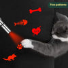 Ajexen Charging Projection Cat Teasing Flashlight – USB Rechargeable Stainless Steel Interactive Cat Toy Light
