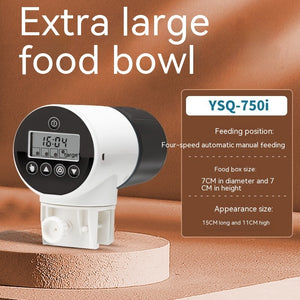 Ajexen Intelligent Fish Tank Feeder | Automatic Aquarium Feeder with Timer & USB Charging