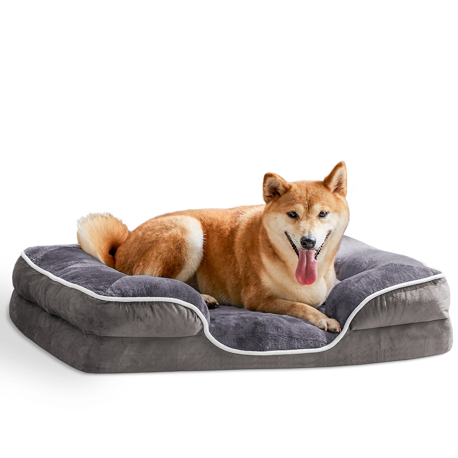 Ajexen Memory Foam Pet Bed for Dogs & Cats – Orthopedic Comfort, Washable Cover, Waterproof Liner & Non-Slip Base