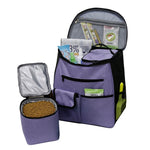 Ajexen Multifunctional Pet Travel Storage Bag – Oxford Cloth, Large-Capacity Organizer for Outdoor Trips, Purple