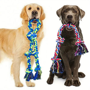 Ajexen Durable Dog Rope Toy – Teeth Cleaning, Tug of War, Interactive Chew Toy for Aggressive Chewers