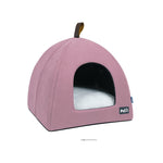 Ajexen Fluffy Velvet Pet Nest – Cozy Cat & Small Dog Bed in Blue, Pink, or Gray, Sizes S-L