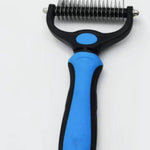 Ajexen Stainless Steel Pet Knot Comb – Hair Removal & Detangling Brush for Dogs & Cats, Double/Single-Sided Grooming Tool