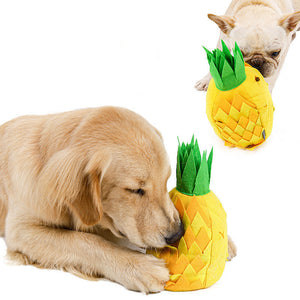 Ajexen Household Pineapple Sniffing Pet Toy – Interactive Dog Puzzle Toy for Stress Relief & Training