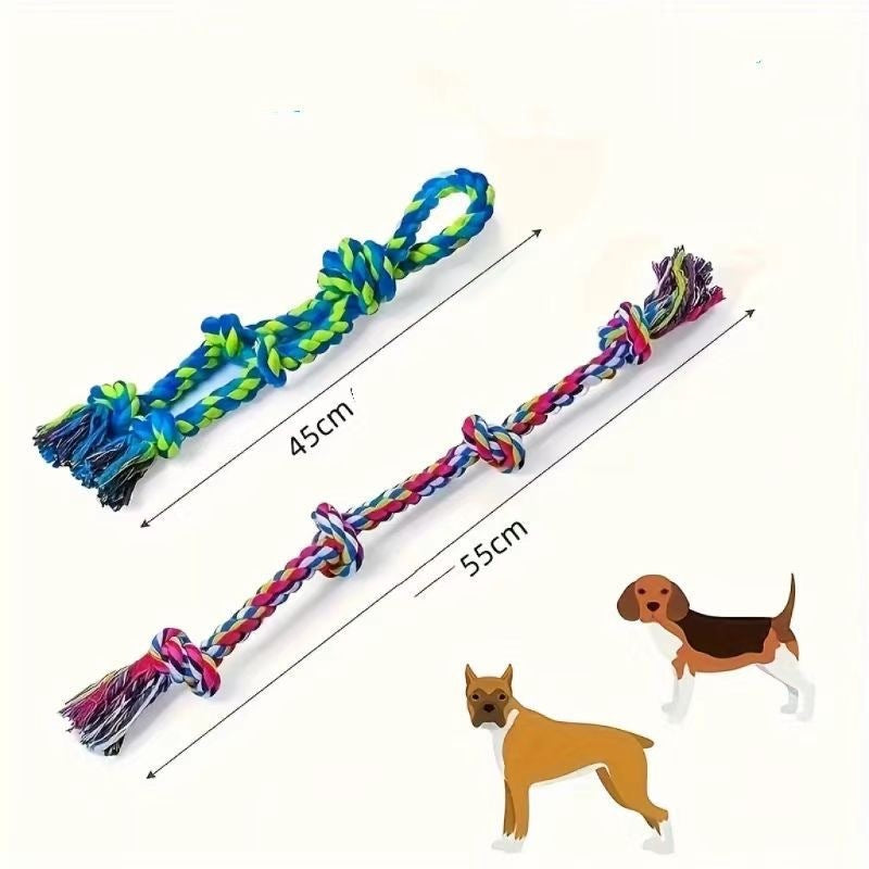 Ajexen Durable Dog Rope Toy – Teeth Cleaning, Tug of War, Interactive Chew Toy for Aggressive Chewers