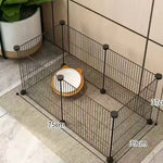 Ajexen Small Dog Indoor Isolation Fence Cage – Portable Pet Playpen, Safety Gate for Home Training