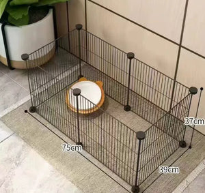 Ajexen Small Dog Indoor Isolation Fence Cage – Portable Pet Playpen, Safety Gate for Home Training