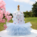 Ajexen Pet Dog Peach Blossom Skirt – Soft Cotton Princess Dress for Small & Medium Dogs | Cute Pet Clothing