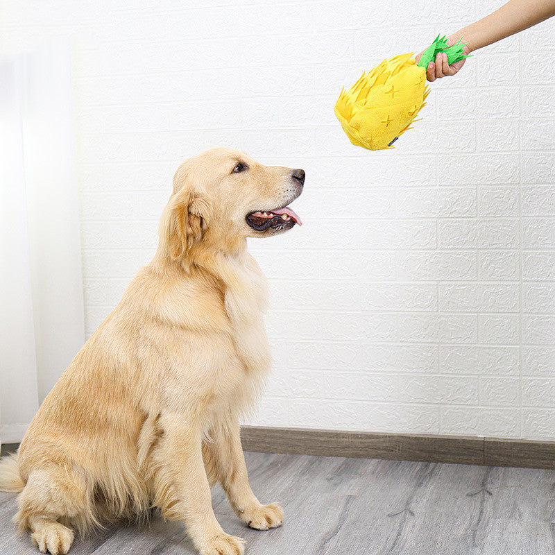 Ajexen Household Pineapple Sniffing Pet Toy – Interactive Dog Puzzle Toy for Stress Relief & Training