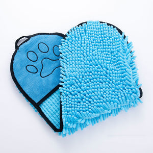 Ajexen Super Absorbent Dog & Cat Bathrobe Towel – Quick-Drying Microfiber Pet Towel with Double Pockets, Durable & Breathable