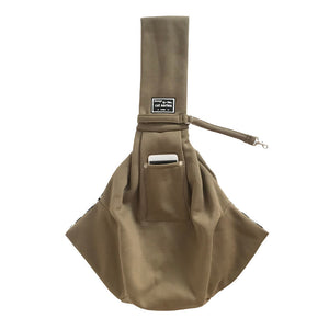 Ajexen New Pet Out Crossbody Shoulder Cat Bag – Soft Cotton & Fleece Pet Carrier with Mobile Phone Pocket, Stylish Travel Sling