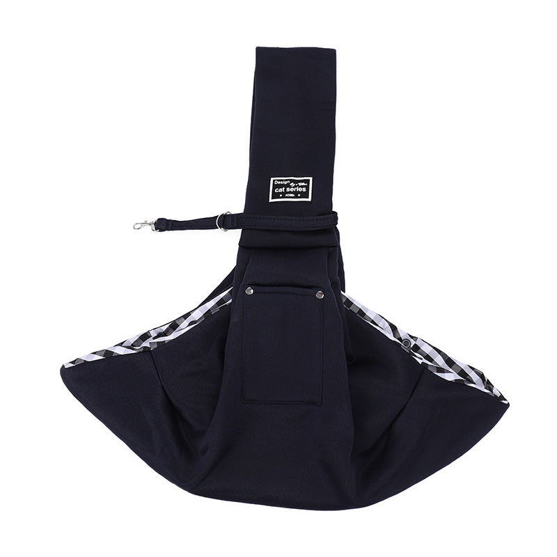 Ajexen New Pet Out Crossbody Shoulder Cat Bag – Soft Cotton & Fleece Pet Carrier with Mobile Phone Pocket, Stylish Travel Sling