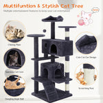 Ajexen Multi Functional Cat Treehouse | Cat Climbing Frame, Scratching Post & Play Tower for Indoor Cats