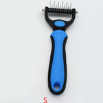 Ajexen Stainless Steel Pet Knot Comb – Hair Removal & Detangling Brush for Dogs & Cats, Double/Single-Sided Grooming Tool