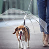 Creative Puppy Raincoat with Built-In Dog Leash – Transparent Waterproof Pet Raincoat for Outdoor Walks
